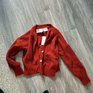 Pink Rose Cardigan Sz L